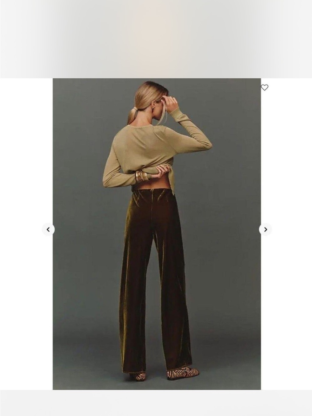 Anthropologie Tilda Velvet Wide Leg Pants XXS Cocoa Brown Holiday - Picture 14 of 16